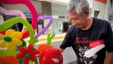 Soñó con vivir en Yucatán y hoy conquista Mérida con globos (Foto de Iridiany Martín)