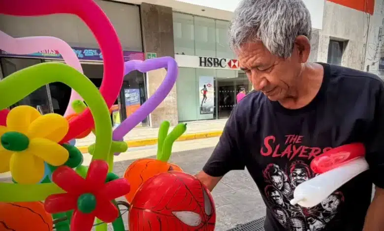 Soñó con vivir en Yucatán y hoy conquista Mérida con globos (Foto de Iridiany Martín)