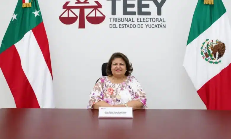 María Elena Achach es reelecta presidenta del TEEY hacia el 2027 (Foto de internet)