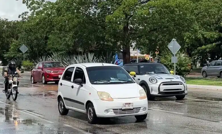 Lluvias elevan riesgo de accidentes viales en Yucatán (Foto de internet)