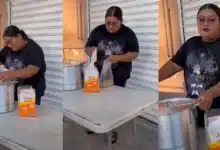 Sujeto acosa a su ex empleada por emprender en puesto de tamales (Foto de redes sociales)