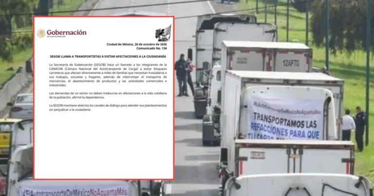 SEGOB llama a transportistas a evitar afectaciones a la ciudadanía (Foto de redes sociales)