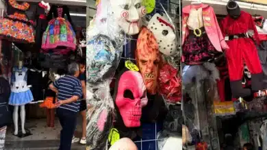 Demanda de disfraces en el centro de Mérida (Foto de Darcet Salazar)