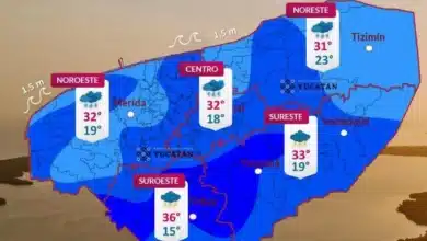 Clima Yucatán: lluvias y calor de hasta 36 grados este jueves (Foto de Procivy)