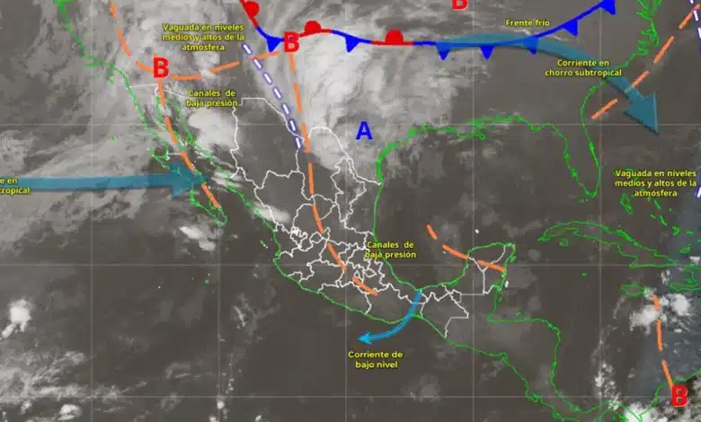 Pronóstico del clima: llegada del nuevo frente frío núm. 4 (Imagen de Conagua)