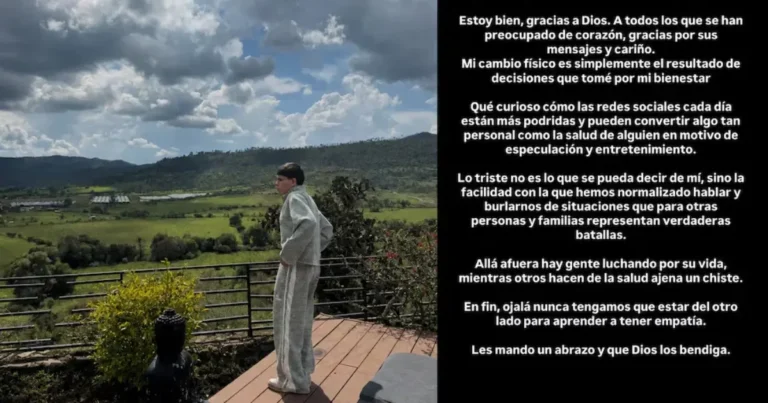 junior h responde a rumores sobre su estado de salud en redes
