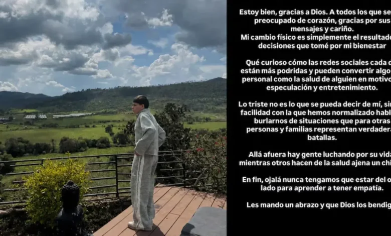 junior h responde a rumores sobre su estado de salud en redes