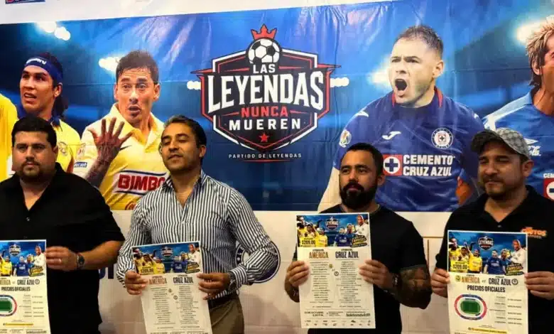 leyendas del américa y cruz azul jugarán en mérida el 31 de octubre
