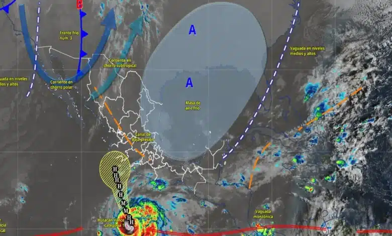 pronóstico del clima lluvias fuertes en varios estados de méxico