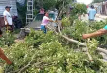 vecinos del sur de mérida refuerzan viviendas ante lluvias y vientos por isaías